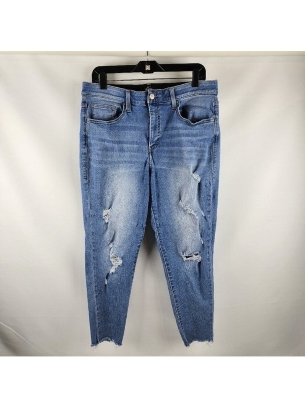 LULAROE Magic Waist Stretch Distressed Jeans Style L-161367 Size 34 (34x25)